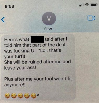 Vince McMahon Brock Lesnar Janel Grant Text Message