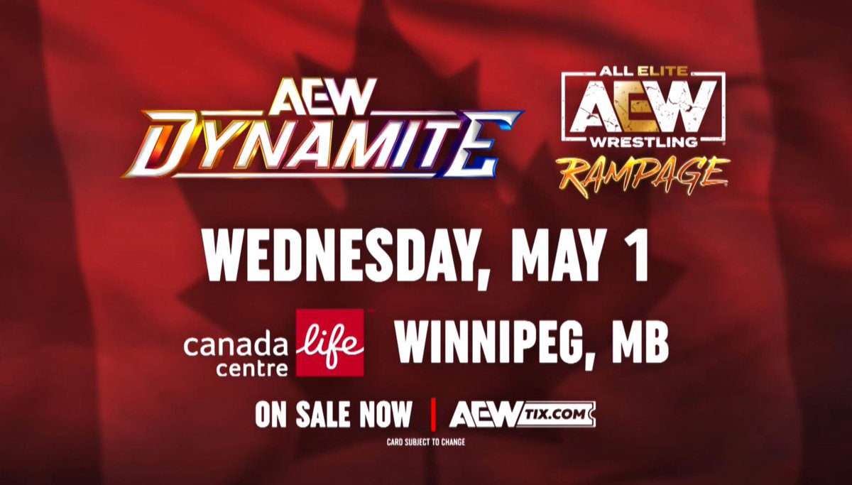 AEW Dynamite New Logo Variant In Canada 2024