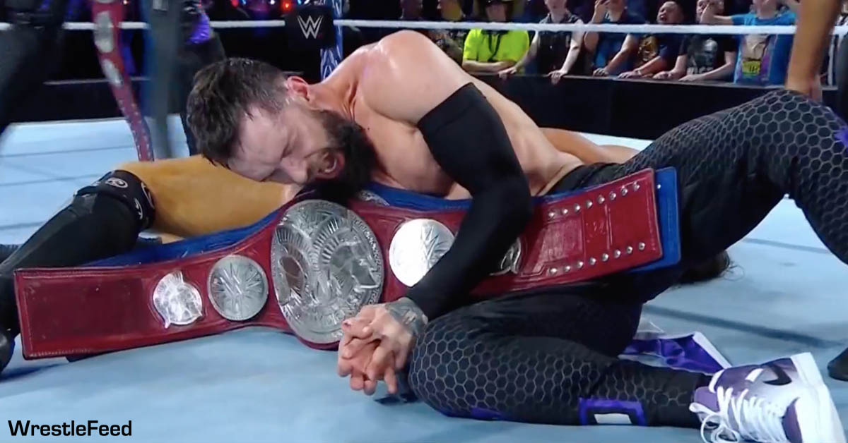Finn Balor Injured Hurt In Pain Angry Face Undisputed WWE Tag Team Champion Elimination Chamber 2024 WrestleFeed App
