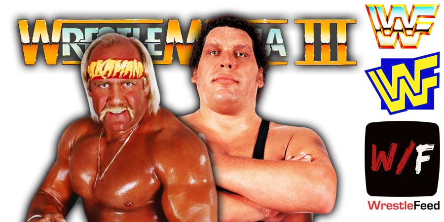 Hulk Hogan And Andre The Giant WrestleMania III Article Pic History WrestleFeed App