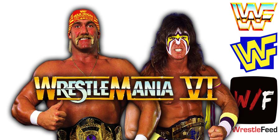 Hulk Hogan Vs The Ultimate Warrior WrestleMania VI WWF Article Pic History WrestleFeed App