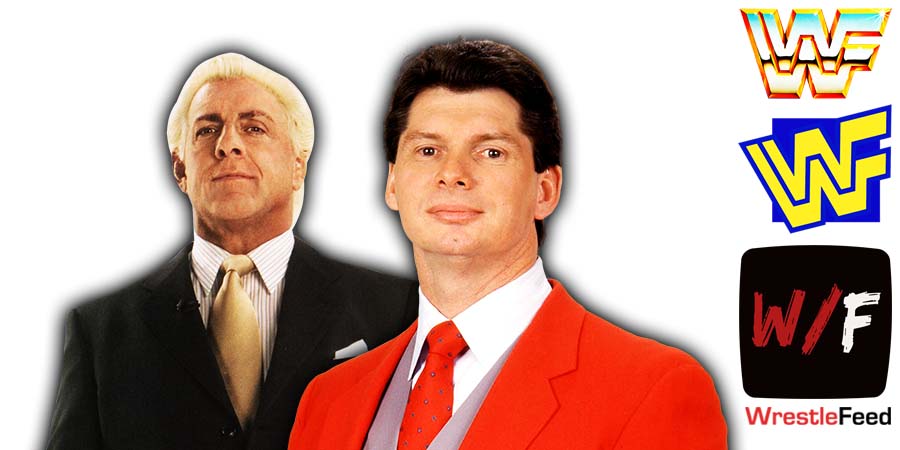 Ric Flair And Vince McMahon WWF WCW WWE Article Pic History WrestleFeed App
