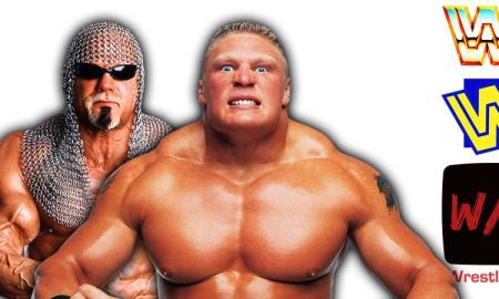 Scott Steiner And Brock Lesnar WWF Article Pic History WrestleFeed App