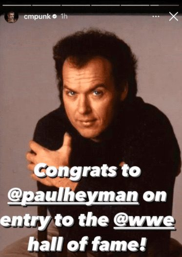 CM Punk Comments On Paul Heyman WWE Hall Of Fame Induction