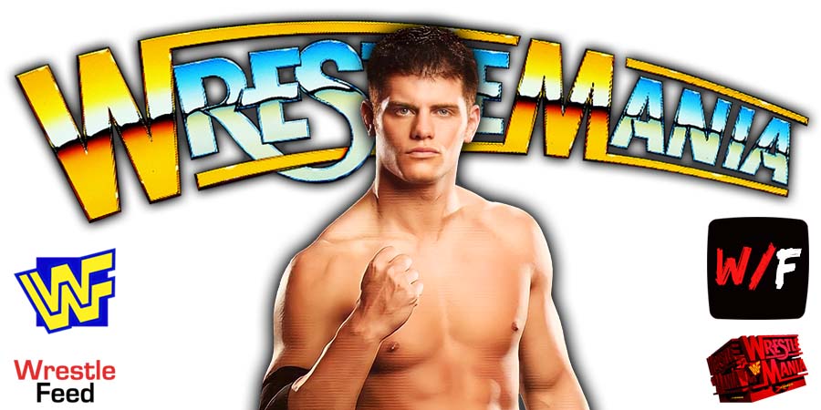 Cody Rhodes WrestleMania WWE 9 WrestleFeed App