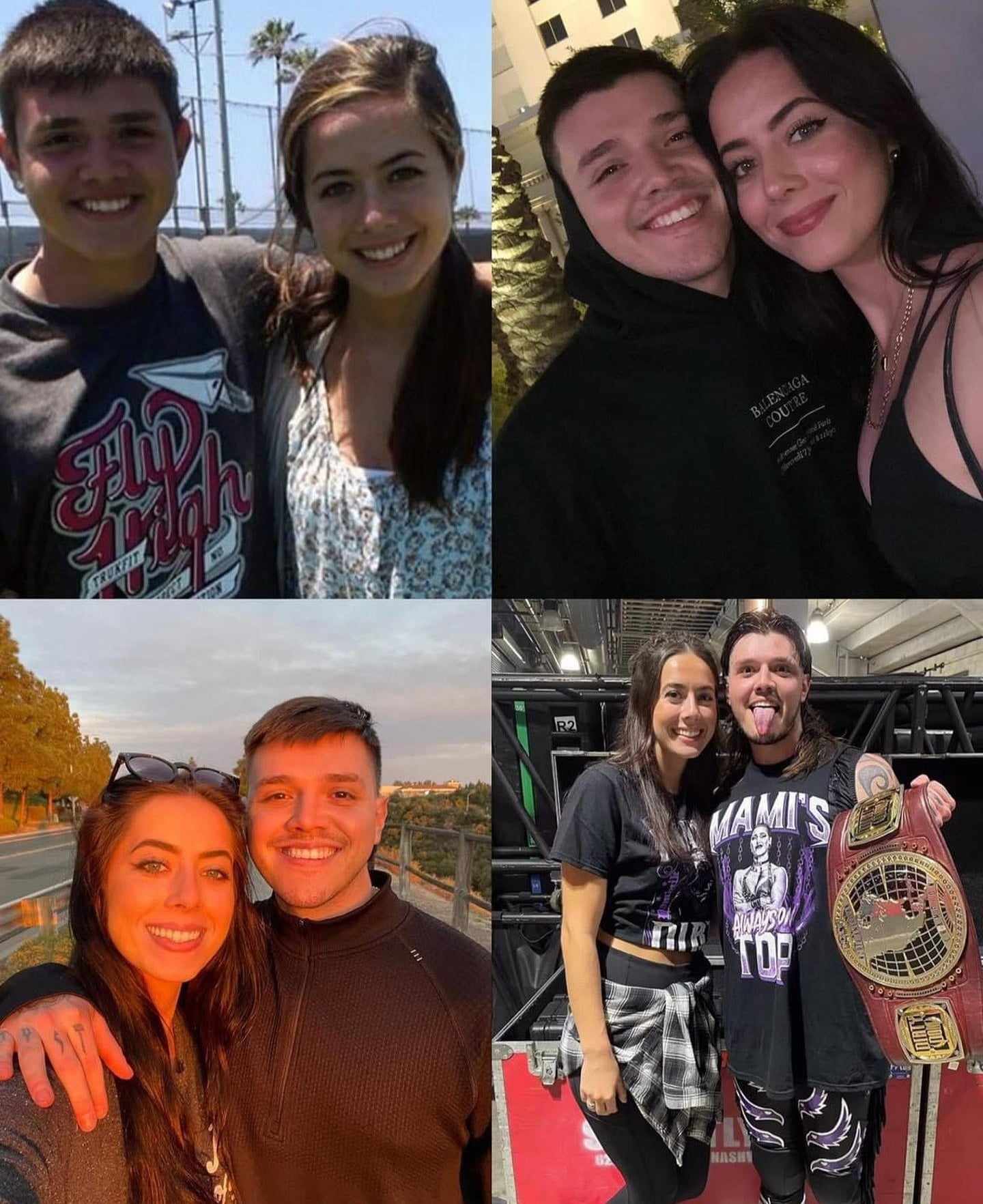 Dominik Mysterio Marie Juliette Girlfriend Wife Married Couple Husband Boyfriend High School Over The Years