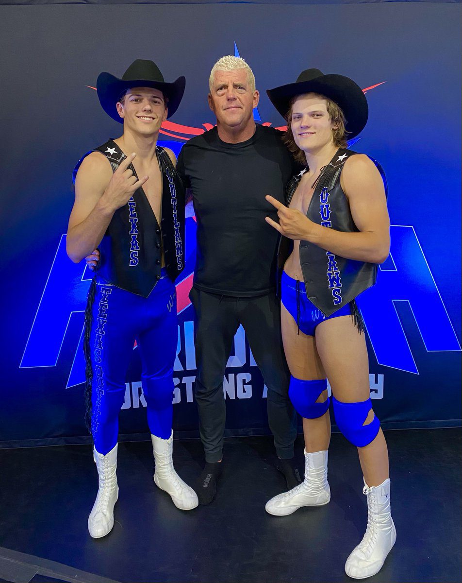 Dustin Rhodes Nephews Wyatt and Wayne Rhodes The Texas Outlaws