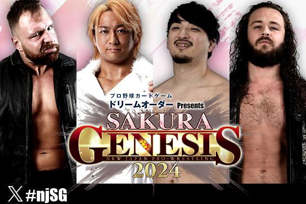HOUSE OF TORTURE (Jungle Boy Jack Perry & Ren Narita) vs Jon Moxley & Shota Umino NJPW Sakura Genesis 2024