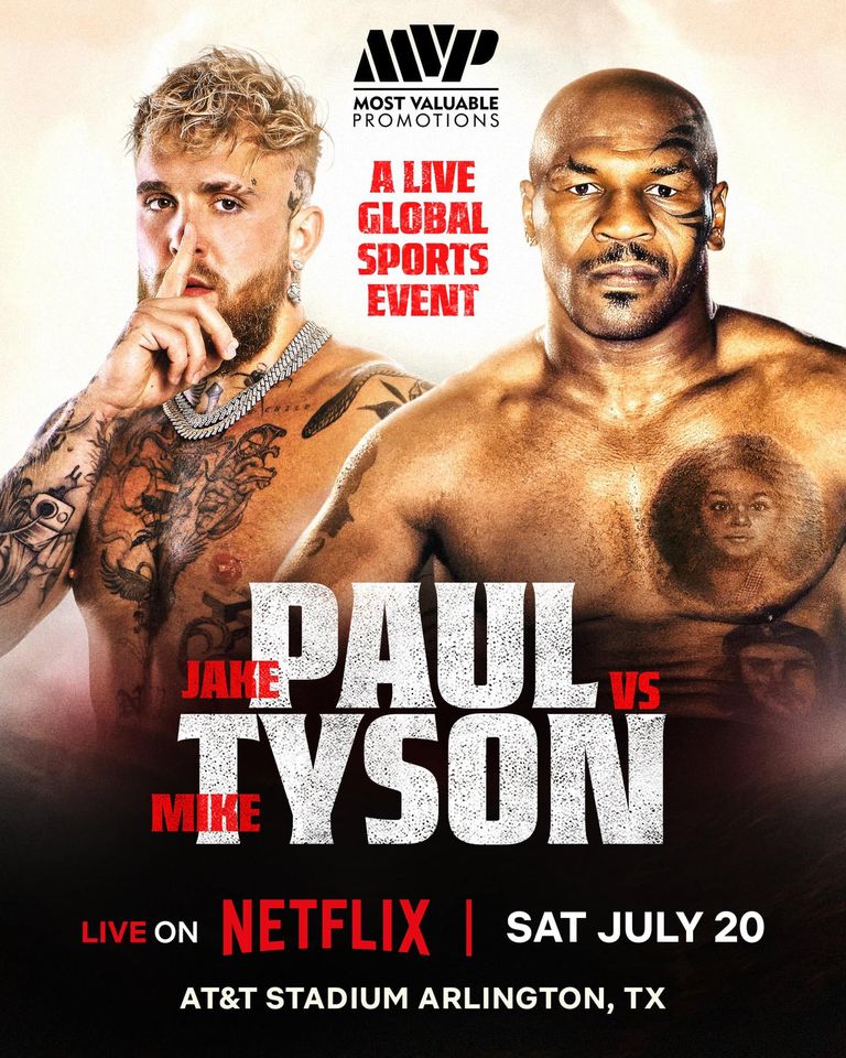 Jake Paul vs. Mike Tyson poster
