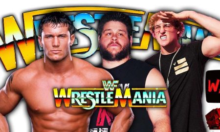 Randy Orton Vs Kevin Owens Vs Logan Paul WrestleMania 3 WrestleFeed App