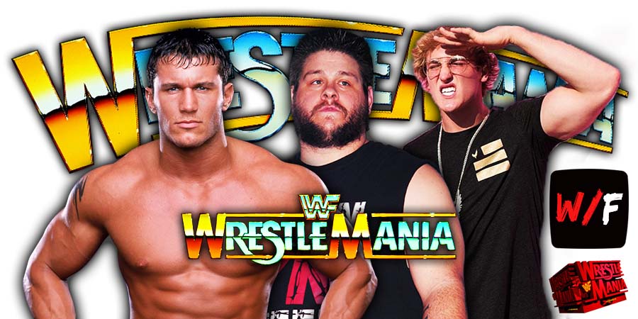 Randy Orton Vs Kevin Owens Vs Logan Paul WrestleMania 3 WrestleFeed App