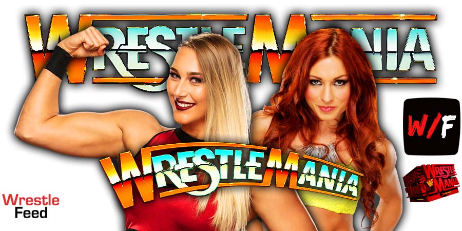 Rhea Ripley Vs Becky Lynch WrestleMania 2 WrestleFeed App