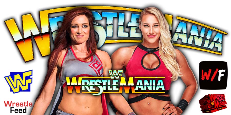 Rhea Ripley Vs Becky Lynch WrestleMania 4 WrestleFeed App