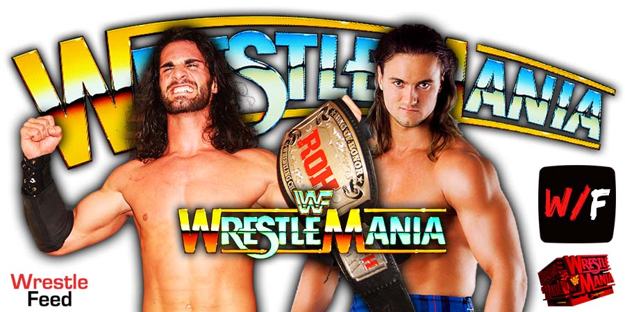 Seth Rollins Vs Drew McIntyre WrestleMania 4 WrestleFeed App