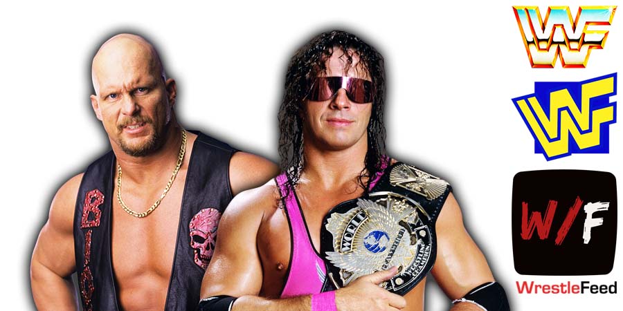 Stone Cold Steve Austin And Bret Hart The Hitman WWF Article Pic History WrestleFeed App