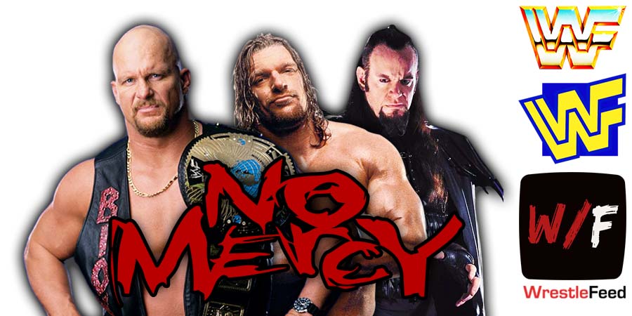 Stone Cold Steve Austin Triple H The Undertaker No Mercy 1999 UK Article Pic History WrestleFeed App