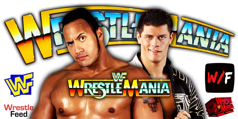 The Rock And Cody Rhodes WrestleMania WWE WWF 10 WrestleFeed App