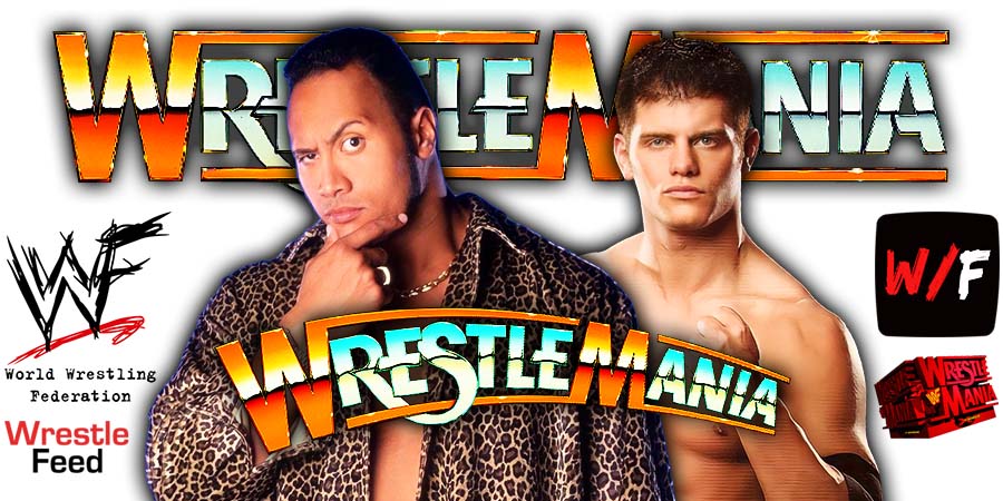 The Rock And Cody Rhodes WrestleMania WWE WWF 7 WrestleFeed App