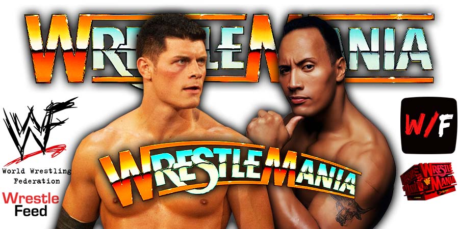 The Rock And Cody Rhodes WrestleMania WWE WWF 8 WrestleFeed App