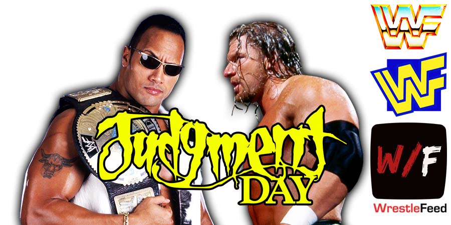 The Rock And Triple H HHH Judgment Day 2000 WWF Article Pic History WrestleFeed App