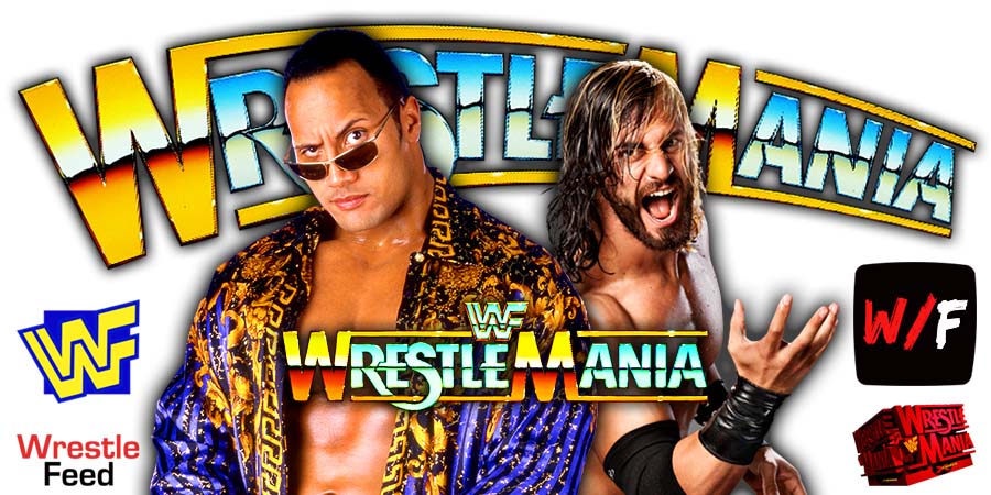 The Rock Dwayne Johnson Vs Seth Rollins WrestleMania 2 WWE WrestleFeed App