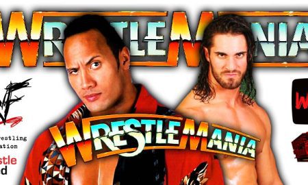 The Rock Dwayne Johnson Vs Seth Rollins WrestleMania 3 WWE WrestleFeed App