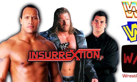 The Rock Vs Triple H Vs Shane McMahon Insurrextion 2000 WWF PPV Article Pic History WrestleFeed App