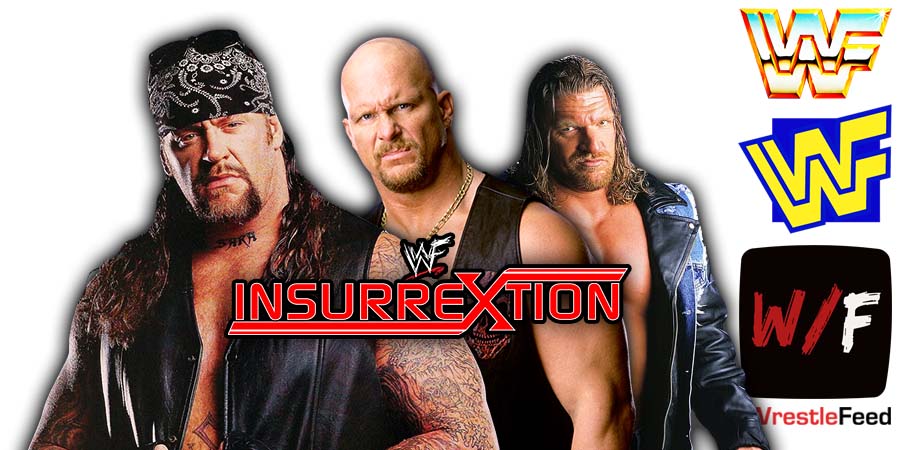 Undertaker Vs Stone Cold Steve Austin Vs Triple H Insurrextion 2001 WWF Article Pic History WrestleFeed App
