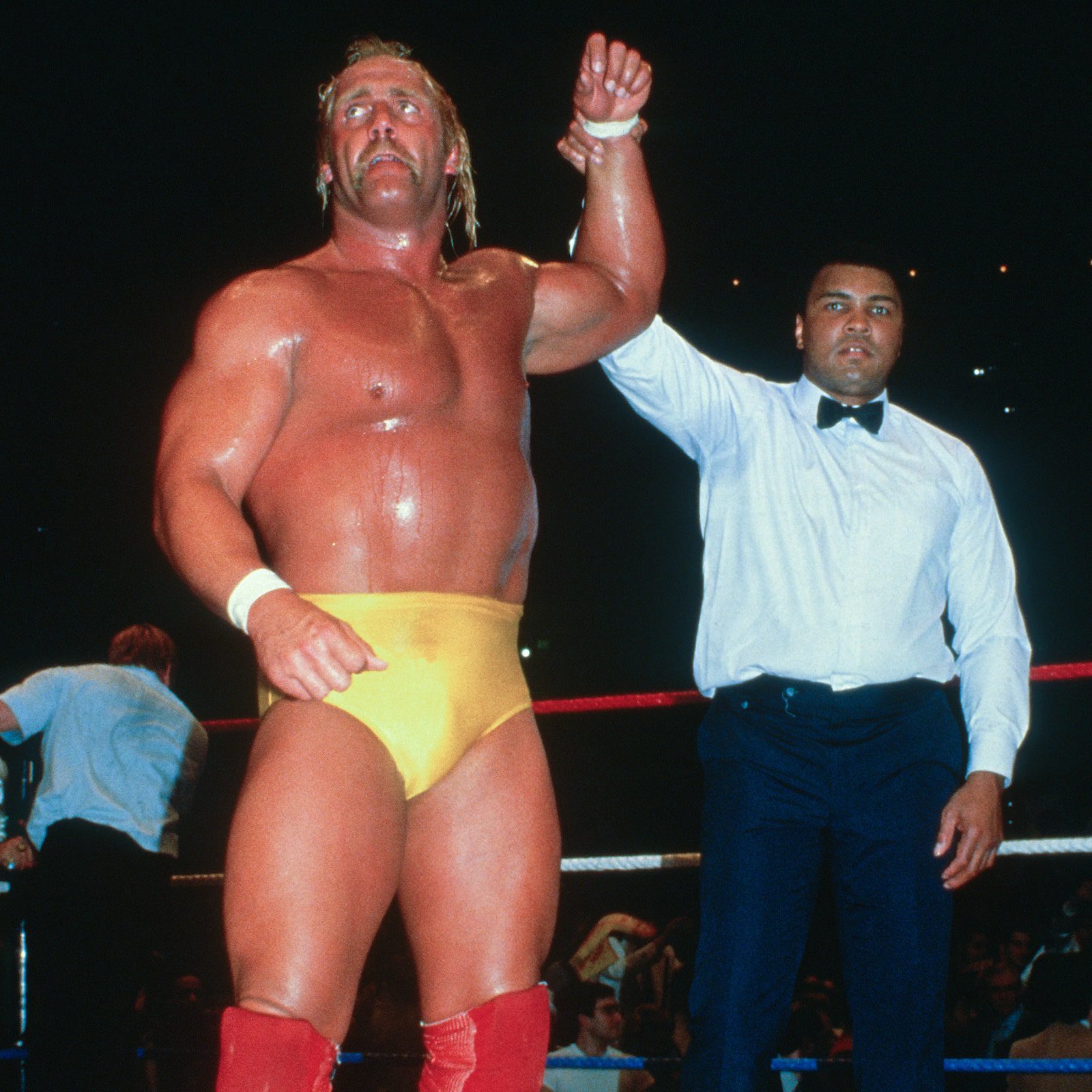Hulk Hogan Muhammad Ali WWF WrestleMania 1 March 31 1985