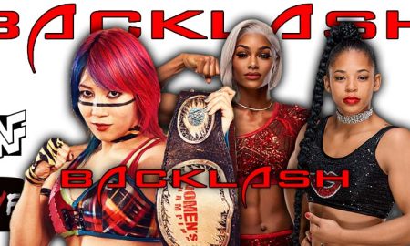 The Kabuki Warriors Asuka Vs Bianca Belair And Jade Cargill Backlash 2024 PLE WWE 2 WrestleFeed App