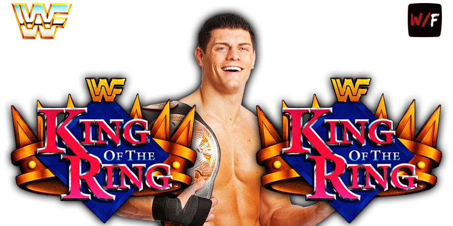 Cody Rhodes King Of The Ring 1 WWE PPV WrestleFeed App