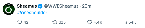 Sheamus tweets about Randy Orton shoulder up at King of the Ring 2024