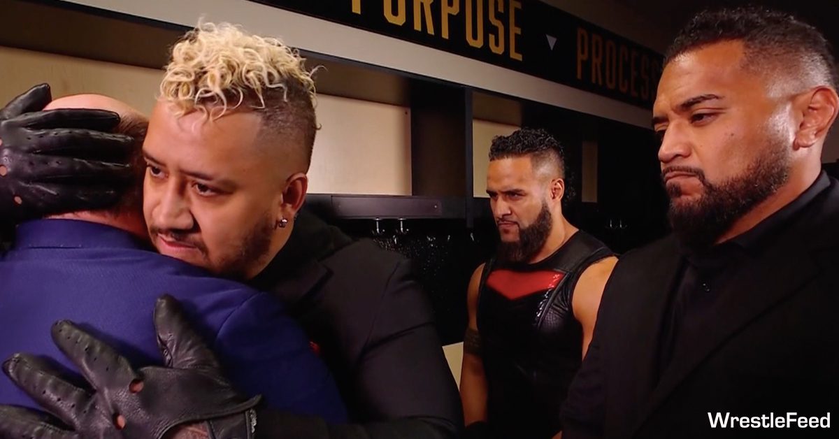 Solo Sikoa Hugs Paul Heyman Tama Tonga Tanga Loa WWE SmckDown May 10 2024 WrestleFeed App