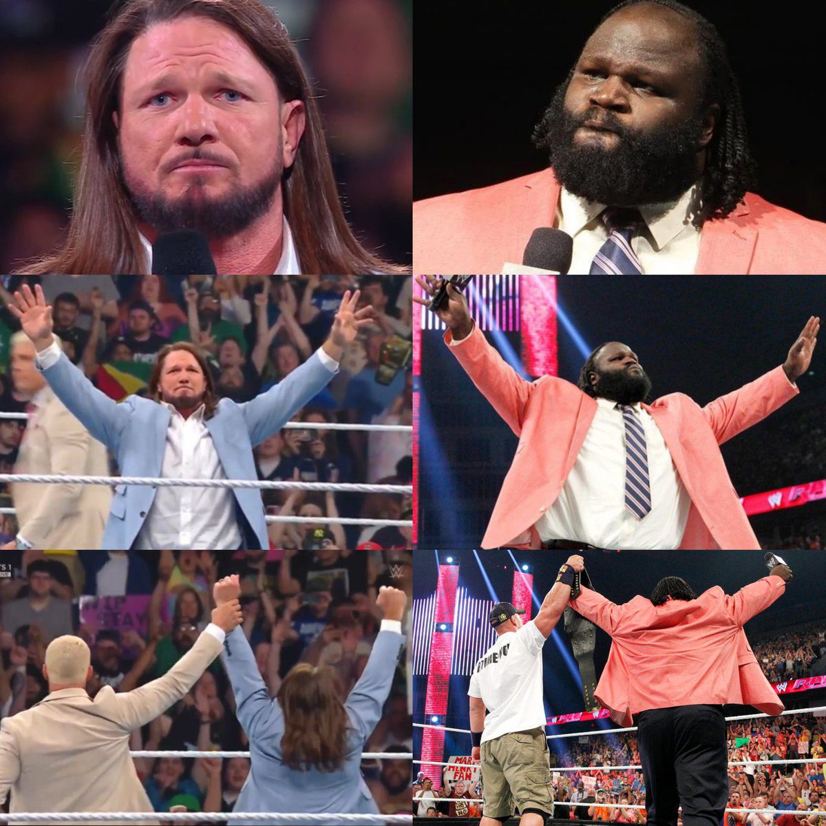 AJ Styles Mark Henry Fake Retirements WWE 2024 2013
