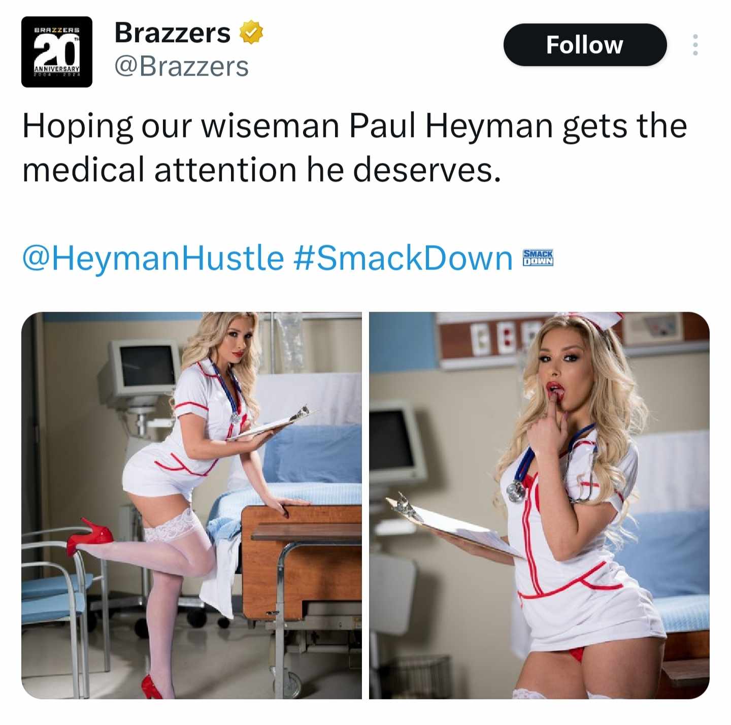 Brazzers React To Paul Heyman Getting Attacked On SmackDown