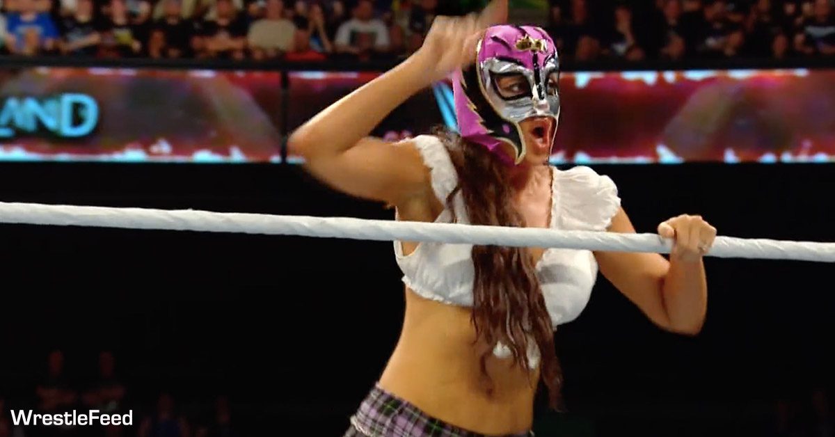 Chelsea Green Mask WWE Clash At The Castle 2024 WrestleFeed App