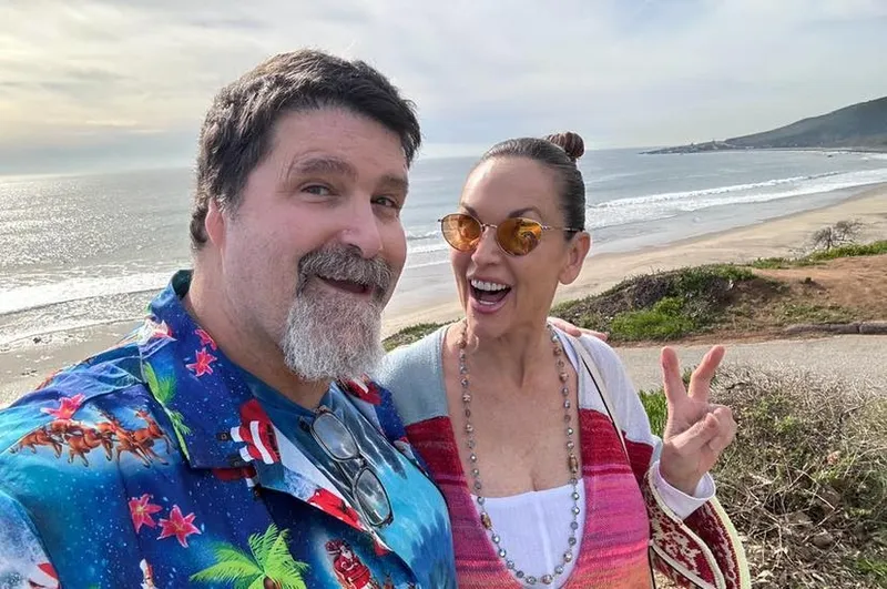Mick Foley with his wife Colette Christie