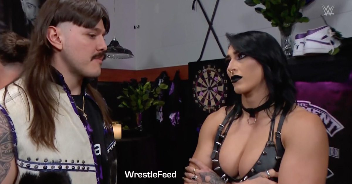 Dominik Mysterio Rhea Ripley Boobs Breasts Tits WWE RAW July 15 2024 WrestleFeed App