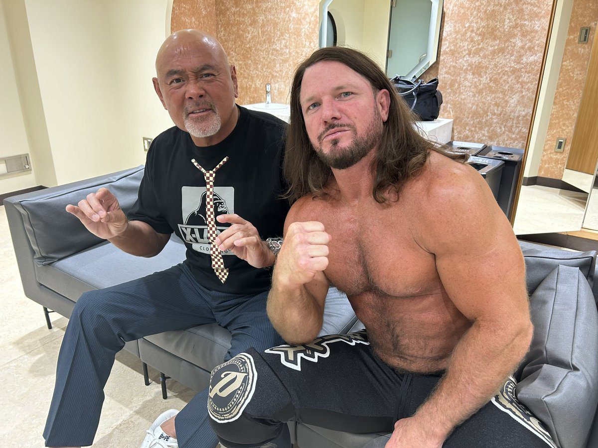Keiji Muto The Great Muta AJ Styles July 2024 NOAH Destination