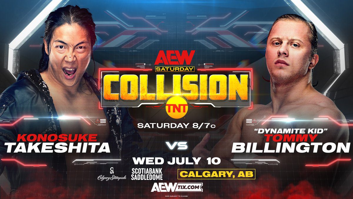 Konosuke Takeshita vs Dynamite Kid Tommy Billington AEW Collision