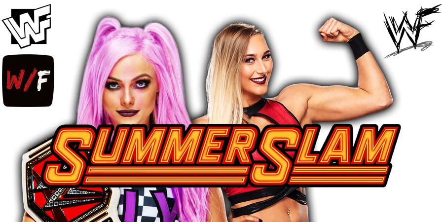 Liv Morgan Vs Rhea Ripley SummerSlam 1 WWE 2024 PLE WrestleFeed App