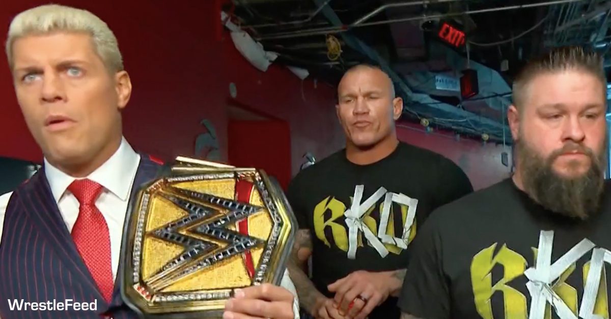 WWE Champion Cody Rhodes Randy Orton Kevin Owens SmackDown July 5 2024 WrestleFeed App