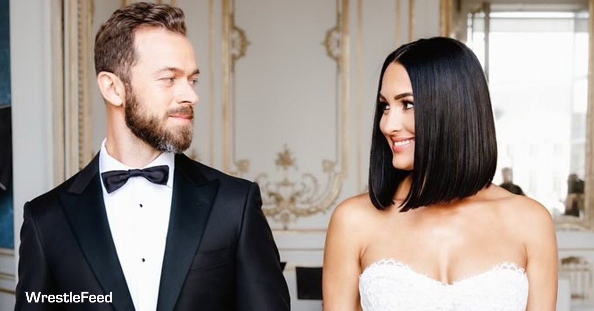 Artem Chigvintsev Nikki Bella Garcia Marriage Wedding Anniversary 2024 WrestleFeed App