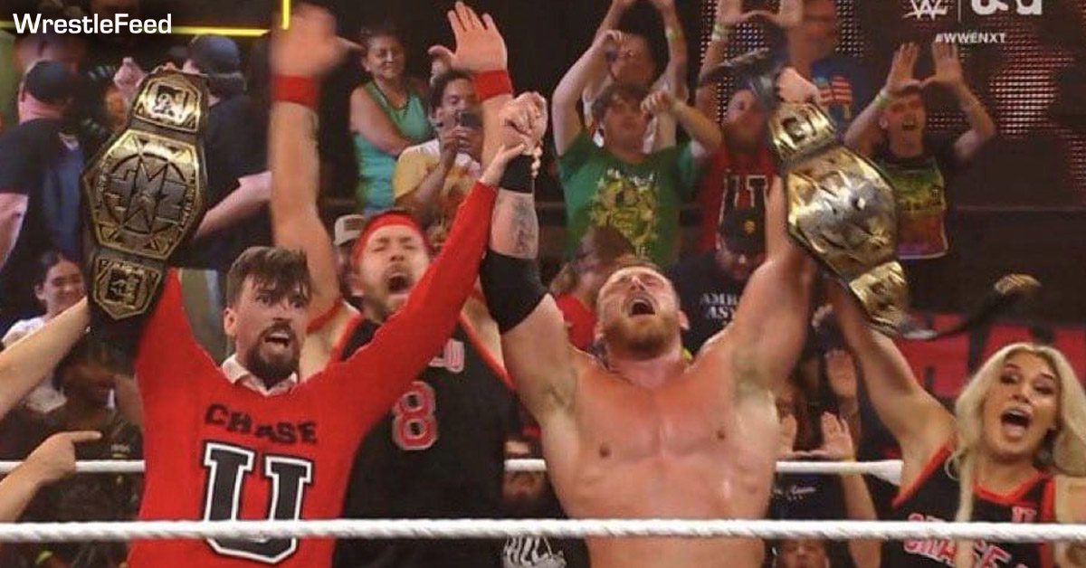 Chase U University Andre Chase Ridge Holland Win NXT Tag Team Championship August 13 2024 WrestleFeed App