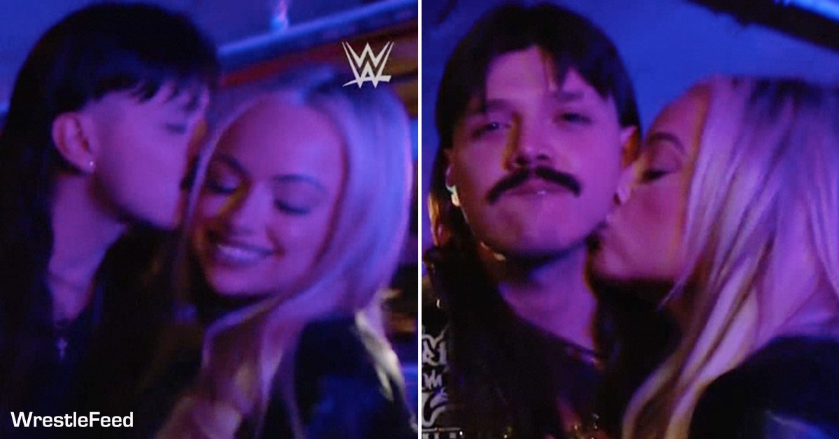 Dominik Mysterio Liv Morgan Kiss Each Other WWE RAW After SummerSlam 2024 WrestleFeed App