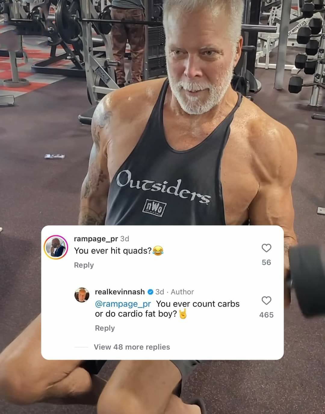 Kevin Nash Fires Back At A Fan Making A Quad Joke