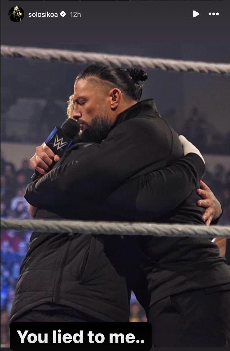 Solo Sikoa Roman Reigns You Lied To Me