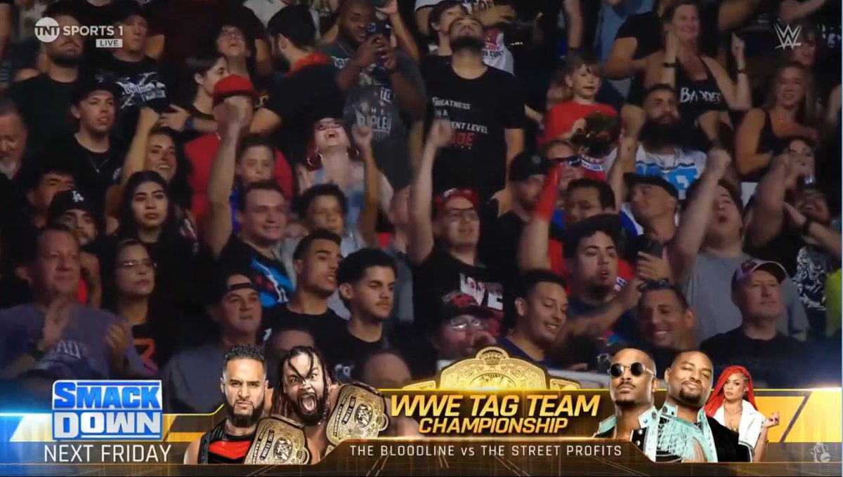 The Bloodline vs The Street Profits WWE Tag Team Championship