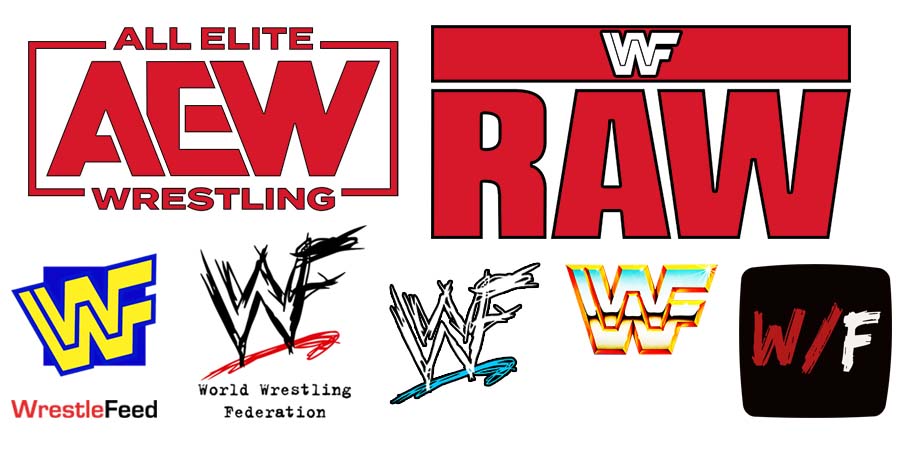 AEW And Monday Night RAW Logos WrestleFeed App