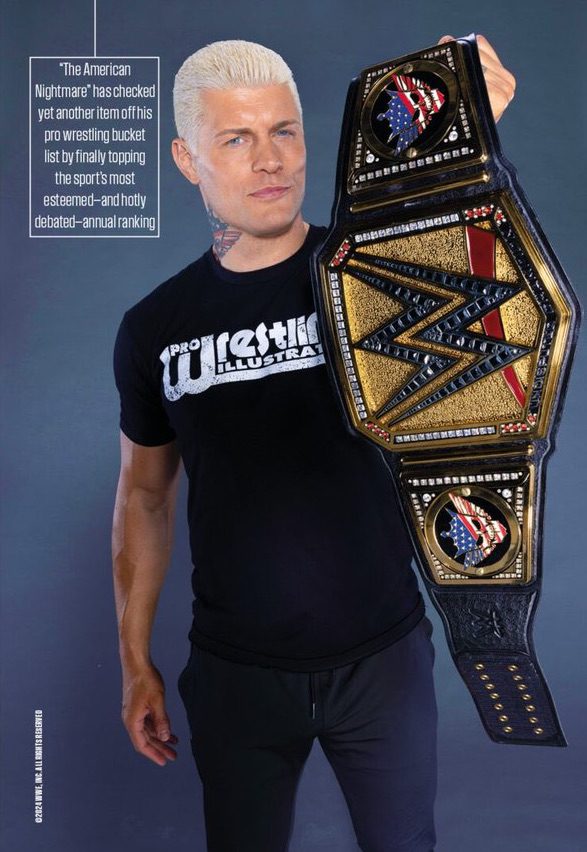 Cody Rhodes PWI 500 Number 1 2024